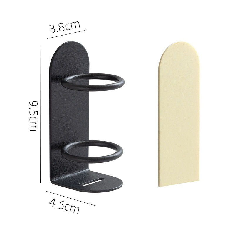 WallMounted Electric Toothbrush  Razor Holder PunchFree Bathroom Organizer With Storage Shelf 7