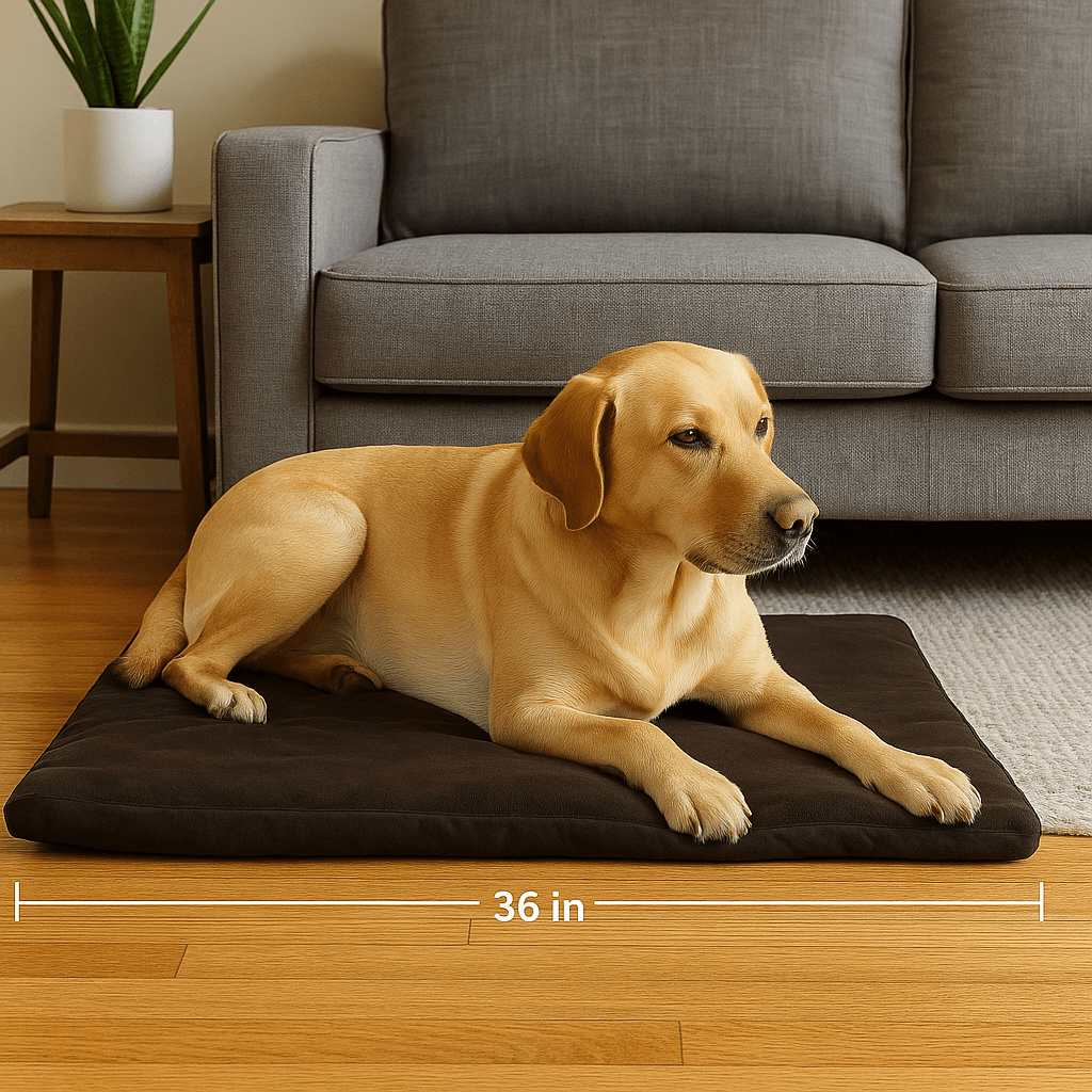 Large SelfWarming Dog Crate Pad Cozy Thermal Mat Machine Washable 3