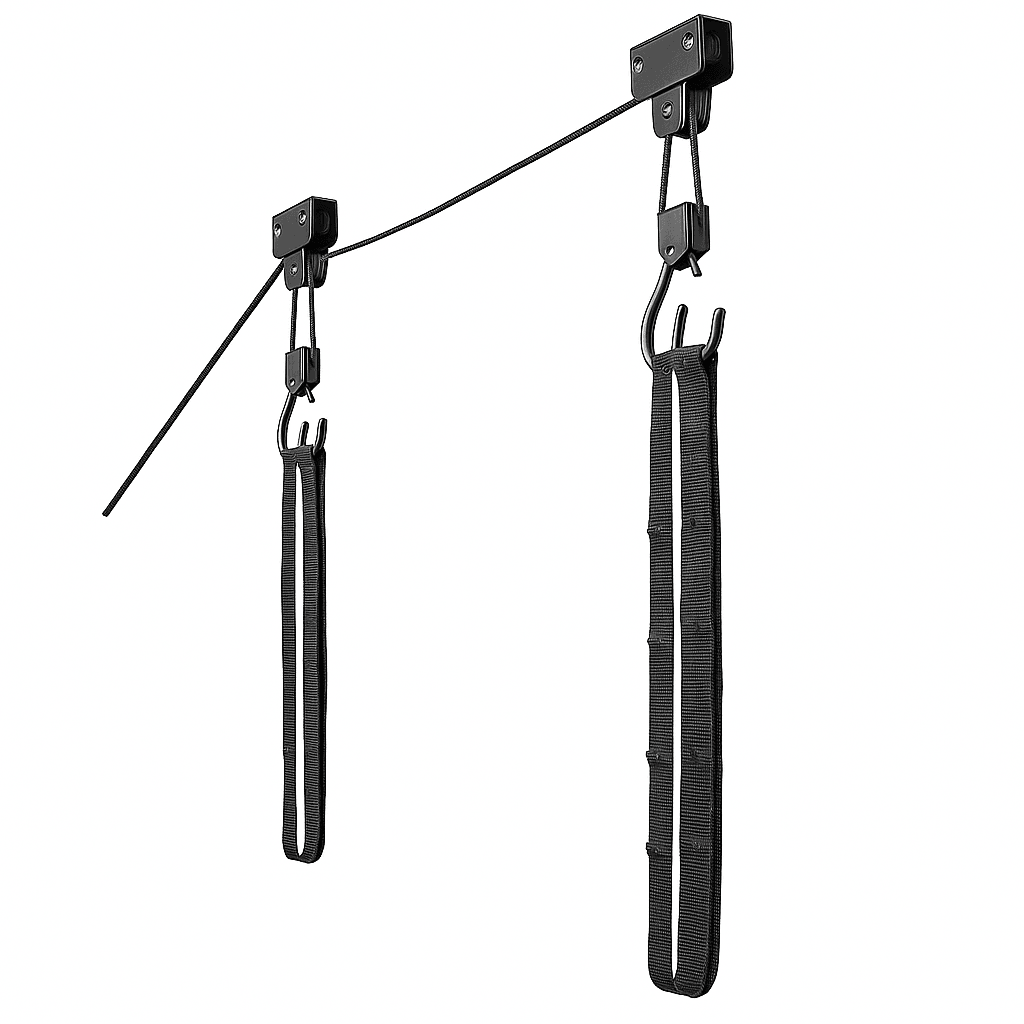 2Pack Kayak Hoist Lift System 125 Lb Capacity Each Overhead Garage Storage For Canoes Bikes And Mor 3