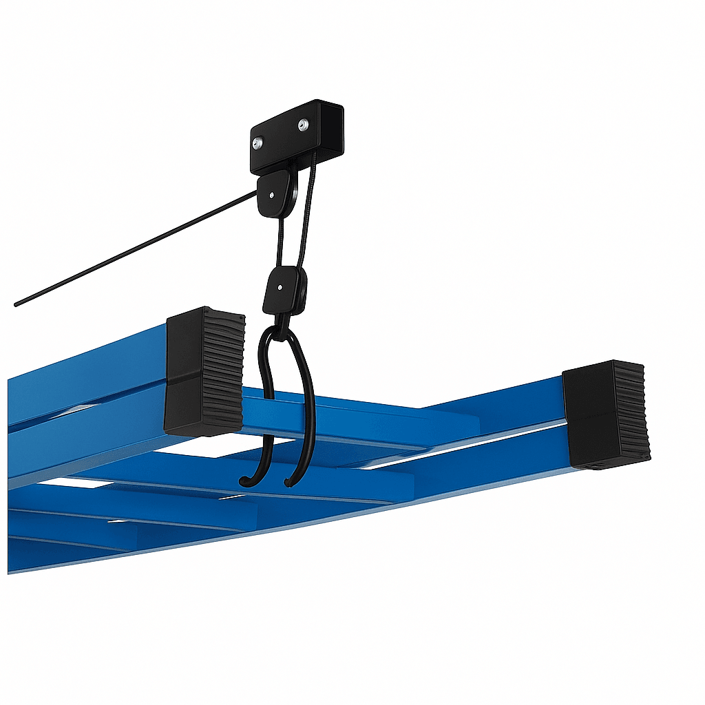2Pack Kayak Hoist Lift System 125 Lb Capacity Each Overhead Garage Storage For Canoes Bikes And Mor 5