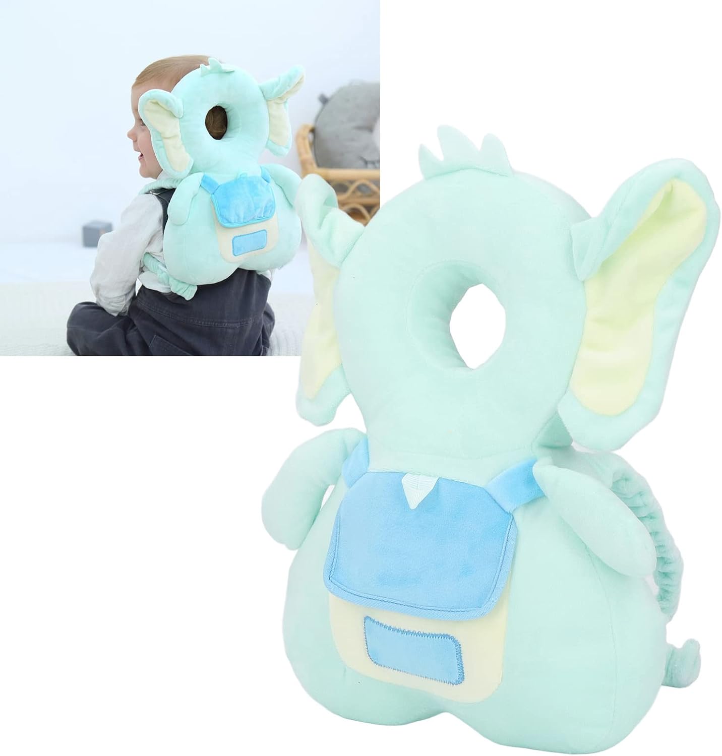 Toddler Baby Head Protector Pillow  Safety Cushion For 13T Infants With Cute Cartoon Wings Design 17