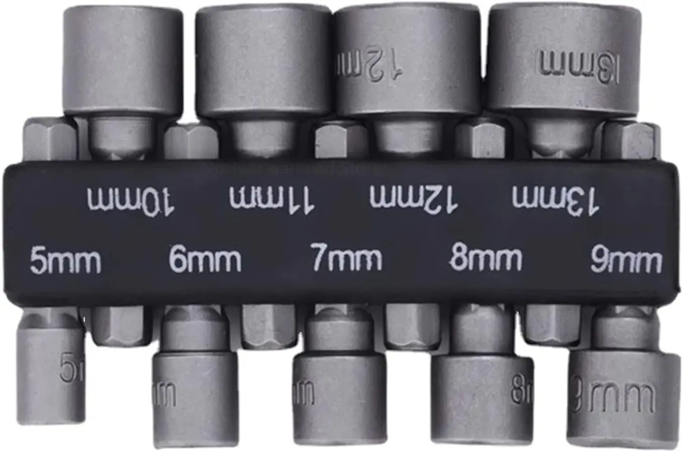 Magnetic Hex Socket Wrench Set Nut Driver Bits For Electric  Manual Screwdrivers 1