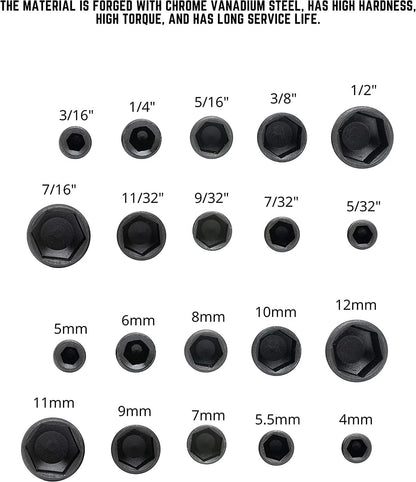 Magnetic Hex Socket Wrench Set Nut Driver Bits For Electric  Manual Screwdrivers 2