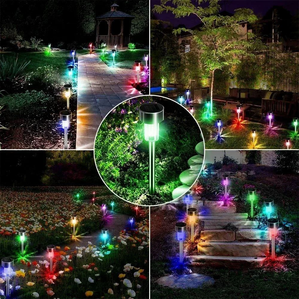 Outdoor Solar Garden Lights Waterproof LED Landscape Pathway Lamps For Yard Lawn Patio And Backyard 1