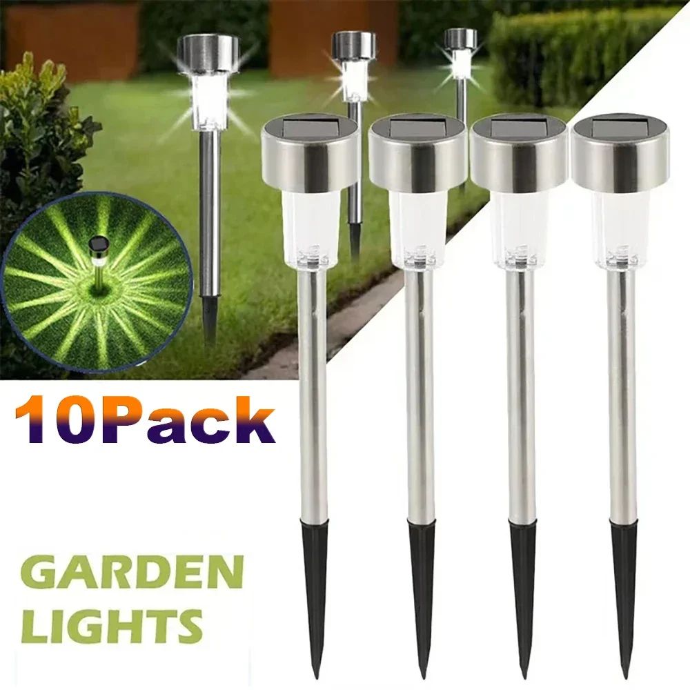 Outdoor Solar Garden Lights, Waterproof LED Landscape Pathway Lamps for Yard, Lawn, Patio, and Backyard Decoration