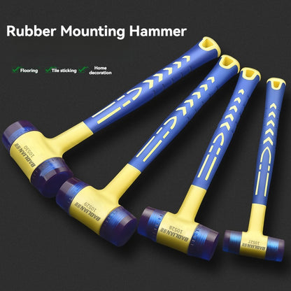 Detachable Dual-Head Rubber Hammer, 25–45mm Insulated Installation Tool with Rubber Grip