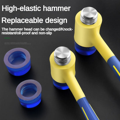 Detachable DualHead Rubber Hammer 2545mm Insulated Installation Tool With Rubber Grip 1