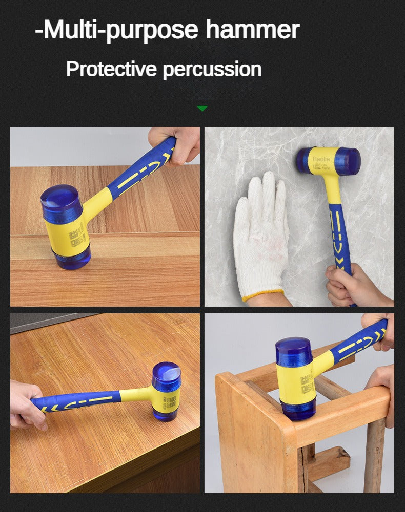 Detachable DualHead Rubber Hammer 2545mm Insulated Installation Tool With Rubber Grip 4