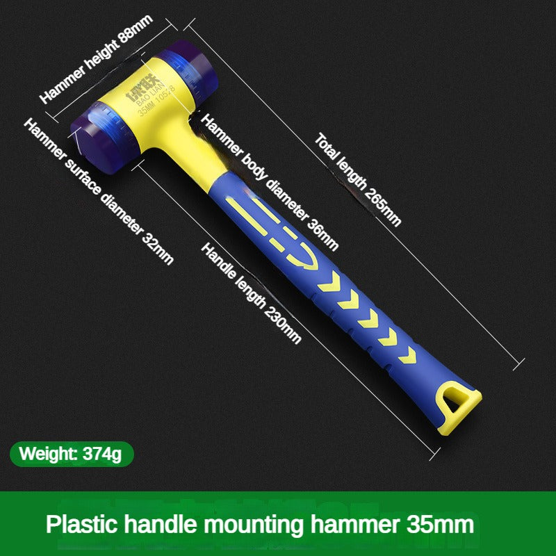 Detachable DualHead Rubber Hammer 2545mm Insulated Installation Tool With Rubber Grip 8