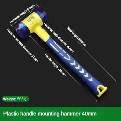 Detachable DualHead Rubber Hammer 2545mm Insulated Installation Tool With Rubber Grip 9