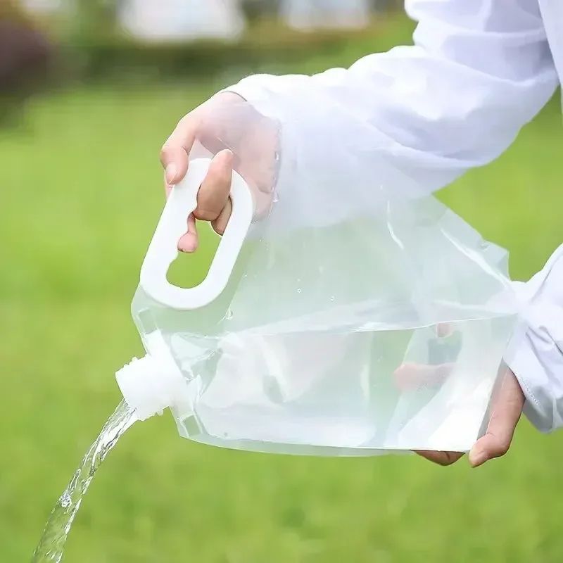 Portable Water Bag Folding Bucket Collapsible Water Container Jug with Handle for Outdoor Travel Camping Supplies