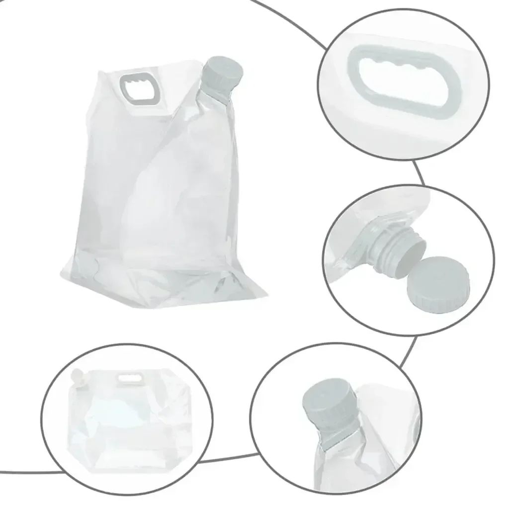 Portable Water Bag Folding Bucket Collapsible Water Container Jug With Handle For Outdoor Travel Ca 5