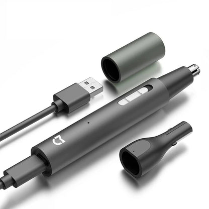 Electric Nose Ear Hair Trimmer for Men, Painless Rechargeable Grooming Kit for Sideburns, Eyebrows