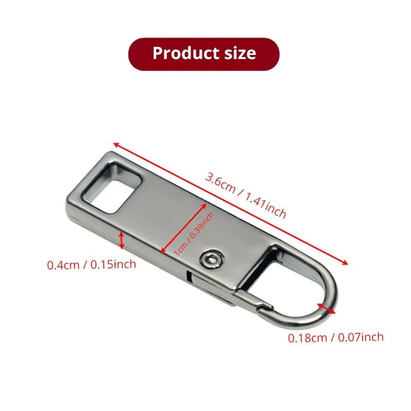 Multi Color Detachable Zipper Pulls For Jeans Backpacks Jackets NoSew Zipper Repair Sewing Tools Ki 5