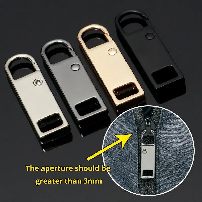 Multi Color Detachable Zipper Pulls For Jeans Backpacks Jackets NoSew Zipper Repair Sewing Tools Ki 4
