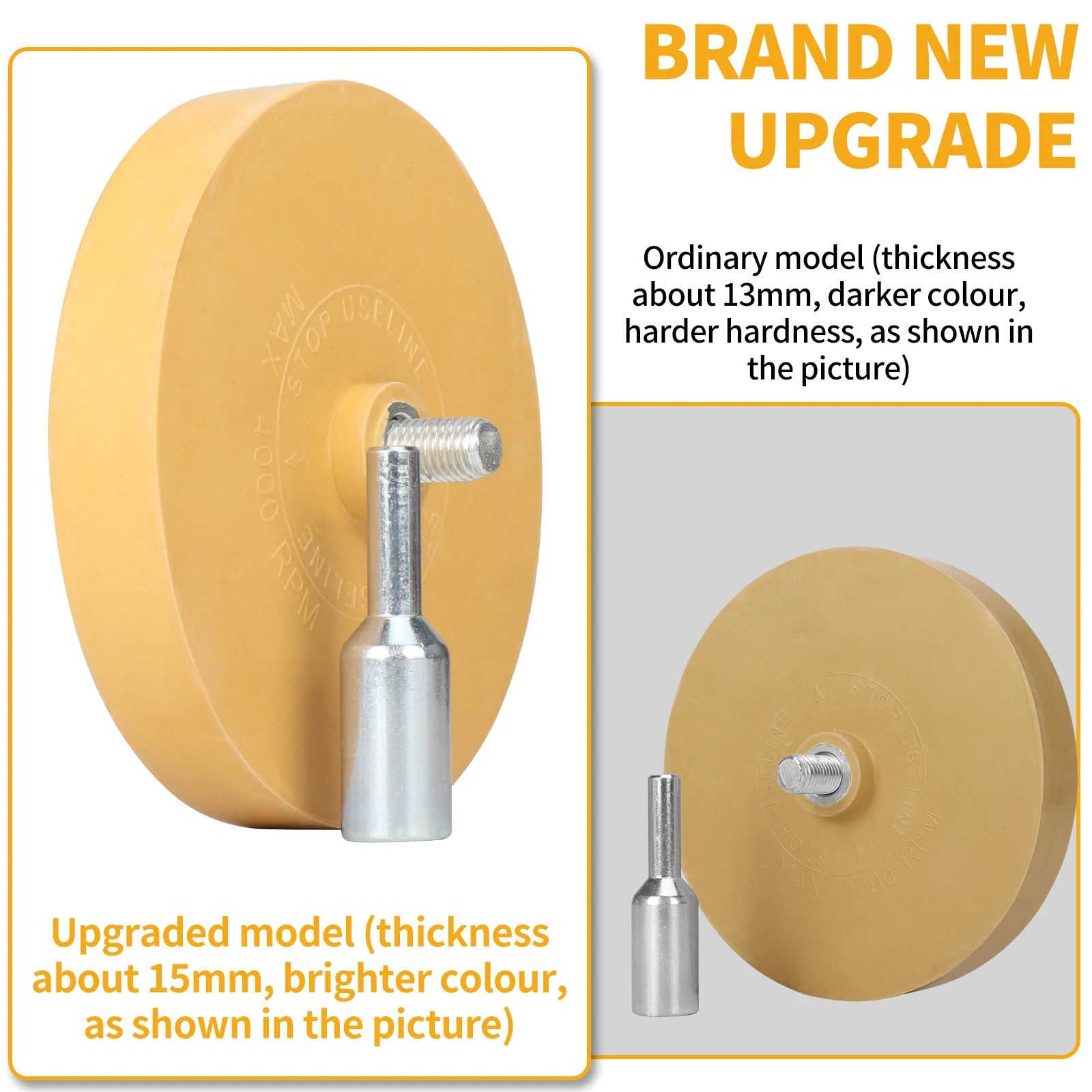 SIFANG Adhesive Remover Rubber Wheel Car Eraser Tool With Smooth Drill Adapter For Paint Repair  Vi 1
