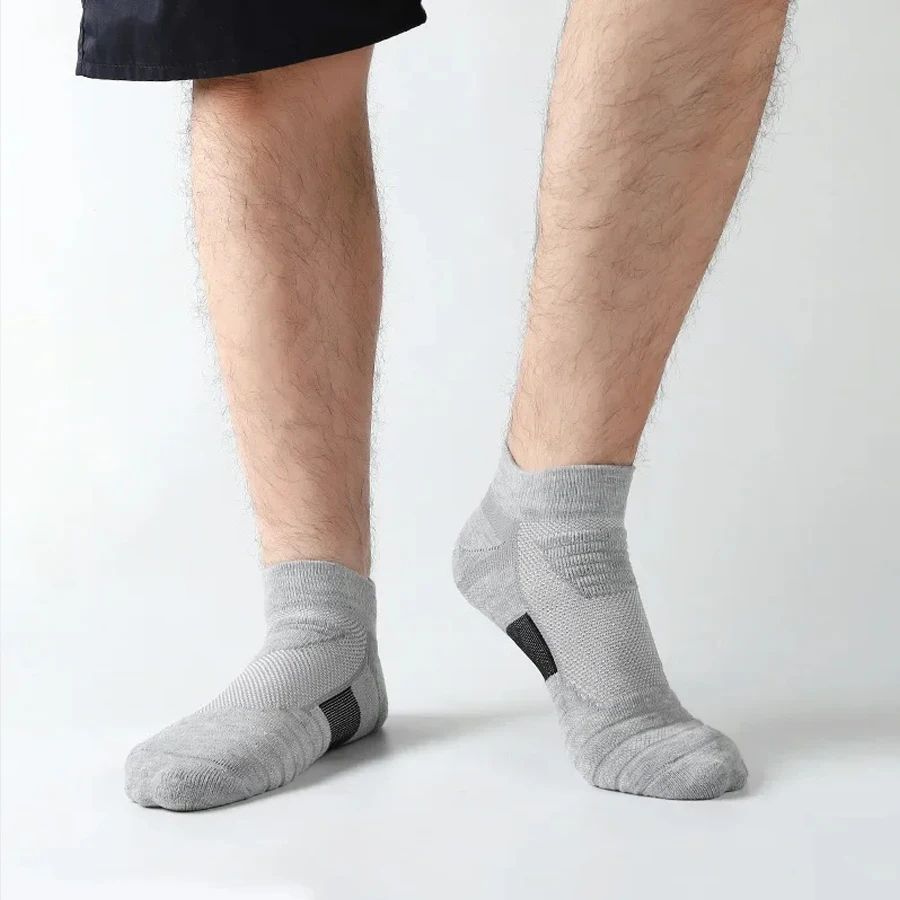 AntiSlip Football Socks For Men Cotton Grip Socks For Basketball Sports Breathable Deodorant Short  2