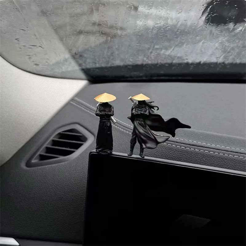 Resin Miniature Ancient Japanese  Chinese Samurai Ninja Warrior Model Car Decoration  Collector Gif 5