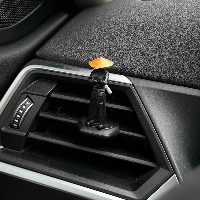 Resin Miniature Ancient Japanese  Chinese Samurai Ninja Warrior Model Car Decoration  Collector Gif 1