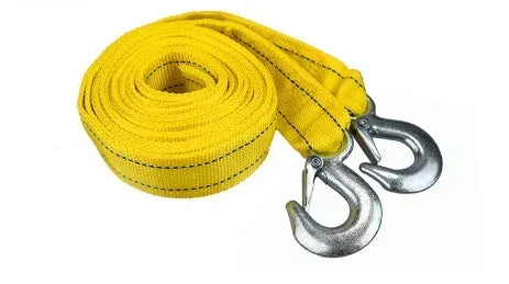 3M4M Heavy Duty Car Tow Cable 3Ton5Ton Trailer Rope With Hooks For Road Recovery 2