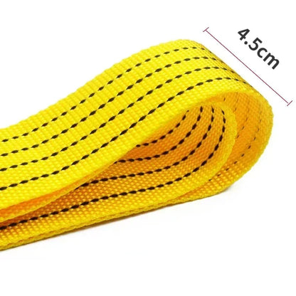 3M4M Heavy Duty Car Tow Cable 3Ton5Ton Trailer Rope With Hooks For Road Recovery 4