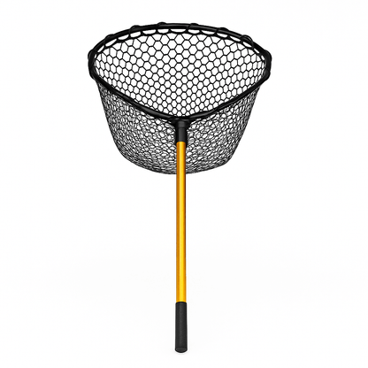 56 In Collapsible Rubber Landing Net With 35 In Handle Tangle Free For Fish Safe Design 3