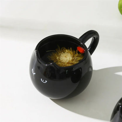 Cat Shaped Ceramic Cup Creative Coffee  Tea Mug For Cat Lovers 3