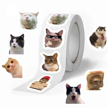 Funny Cats MEME Cartoon Graffiti Stickers Waterproof DIY Decals For Phone Guitar Laptop  Notebook 1