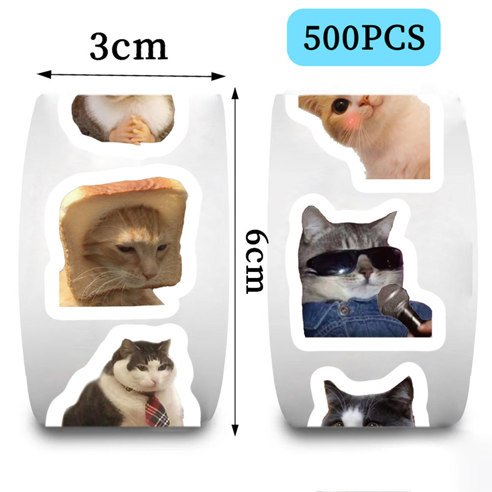Funny Cats MEME Cartoon Graffiti Stickers Waterproof DIY Decals For Phone Guitar Laptop  Notebook 3