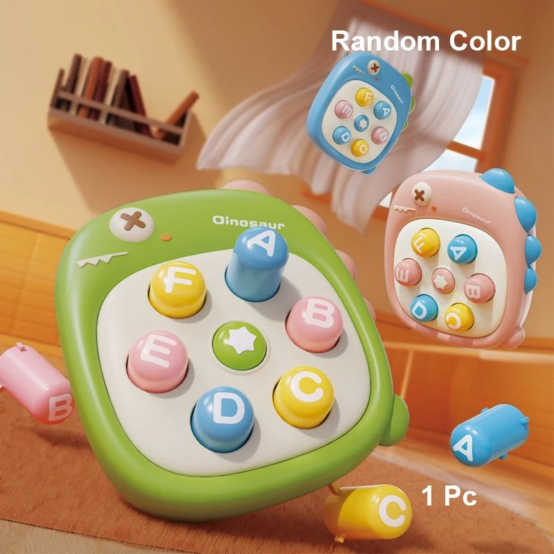 Mini WhackaMole Toy Handeye Coordination Educational Game With Pinch Finger Decompression Random Co 7