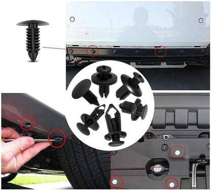 Universal 190pcs Auto Trim Panel Clips, Mixed-Size Plastic Fasteners Kit for Car Body, Bumper, and Rivet Repairs