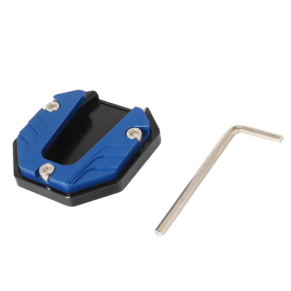 Motorcycle Bikes Kickstand Extender Foot Pad Side Stand Extension Support Plate Durable Aluminum Mo 3