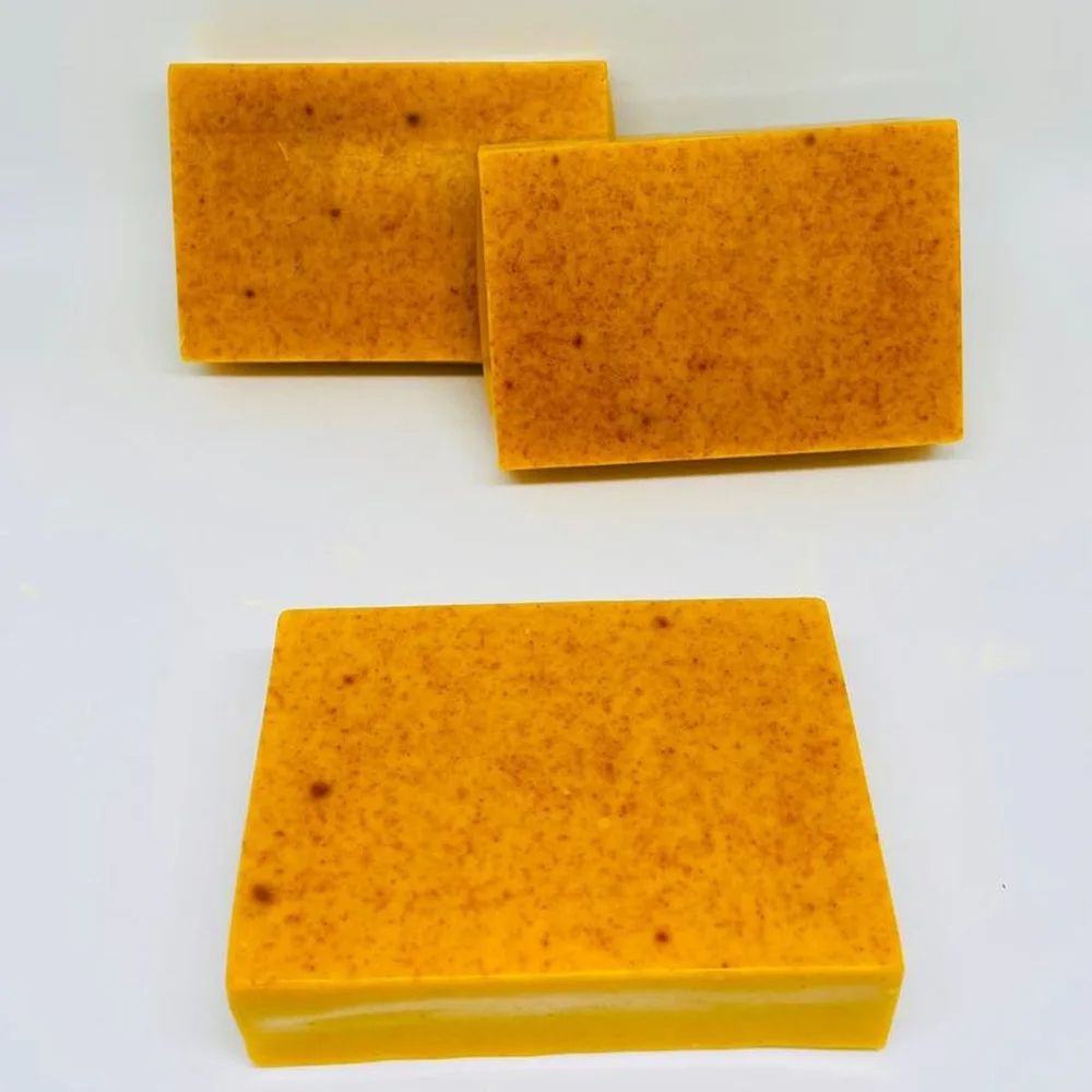 100g Turmeric Handmade Soap With Lemon  Kojic Acid  Brightening Facial  Body Bar For Dark Spots  Un 3