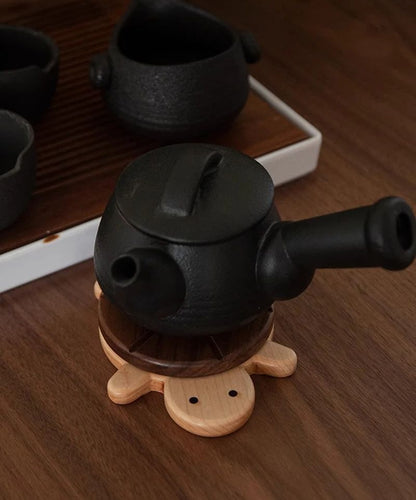 Black Walnut Solid Wood Turtle Insulation Mat Creative And Cute Antiscald Tea Coaster  Tableware Or 5