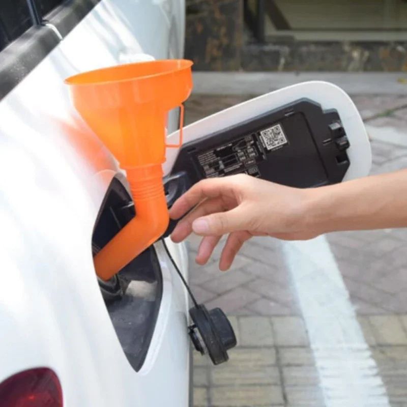Motorcycle Refuel Gasoline Engine Oil Funnel With Filter Car Repair Long Mouth Refueling Funnel  Fi 1