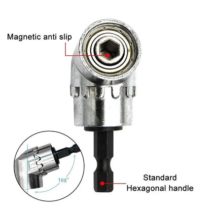 105 Turning Screwdriver Joint  Electric Drill Corner Attachment Extension Socket Tool For Tight Spa 5