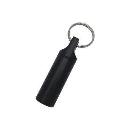 Waterproof Aluminum Pill Box Case With Sealed Storage Flat Head Alloy Cartridge And Keychain Ideal  5