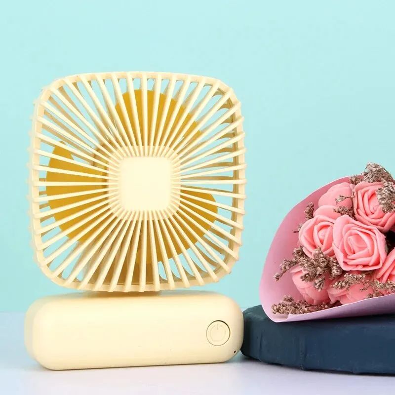 Mini Handheld USB Fan Speed Portable Desktop Fan Quiet Airflow Rechargeable For Home Office Car And 7