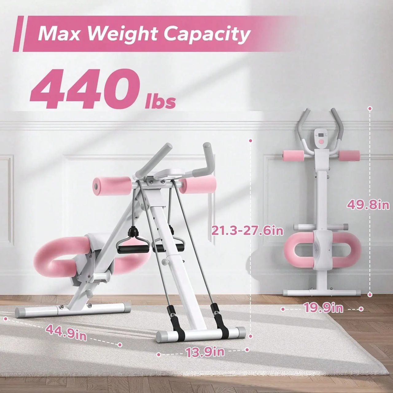 MERACH Foldable Ab Machine For Home Core  Abs Training 4