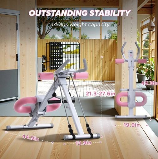 MERACH Foldable Ab Machine For Home Core  Abs Training 5
