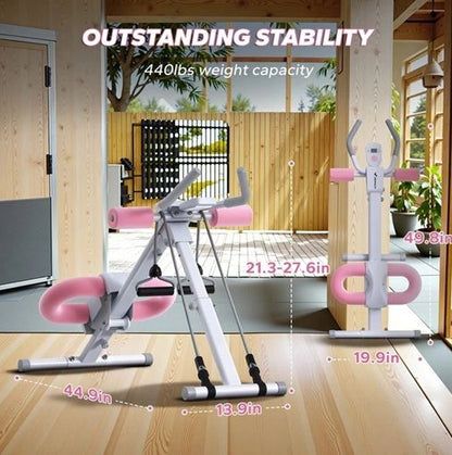 MERACH Foldable Ab Machine For Home Core  Abs Training 5