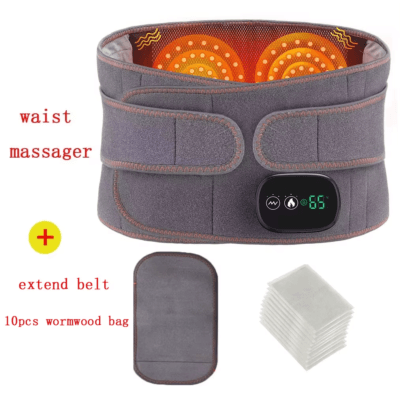 Electric Heating Back Massager Belt With Vibration  Hot Compress Support 6