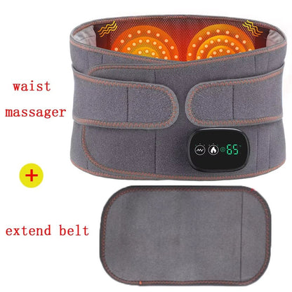 Electric Heating Back Massager Belt With Vibration  Hot Compress Support 5