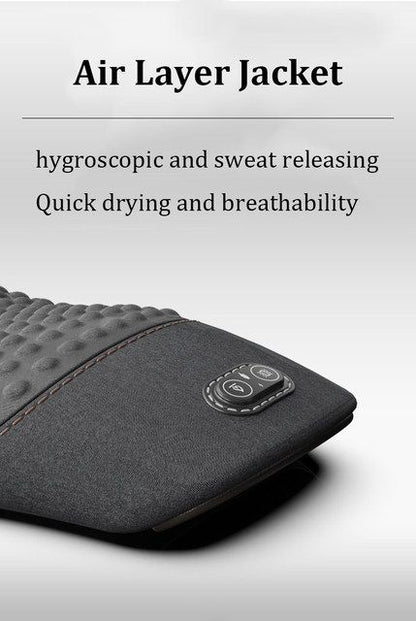 Okayso Heated Waist Support Pillow With Vibration Massage  Back Relief 2