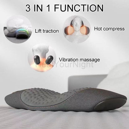 Okayso Heated Waist Support Pillow With Vibration Massage  Back Relief 3