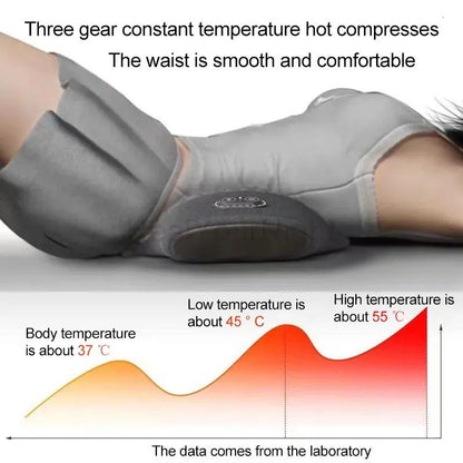 Okayso Heated Waist Support Pillow With Vibration Massage  Back Relief 5