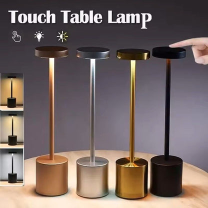 TouchControl USB Rechargeable Table Lamp With 3 Color Modes  Stepless Dimming 2