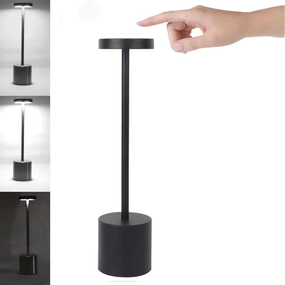 TouchControl USB Rechargeable Table Lamp With 3 Color Modes  Stepless Dimming 6