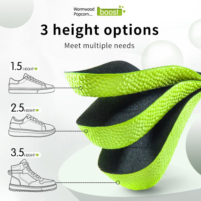 Memory Foam Height Lift Insoles With Arch Support For Men  Women 3