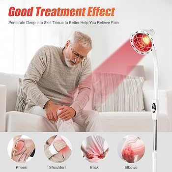275W Adjustable Near Infrared Heat Lamp For Pain Relief Recovery  Home Therapy 5